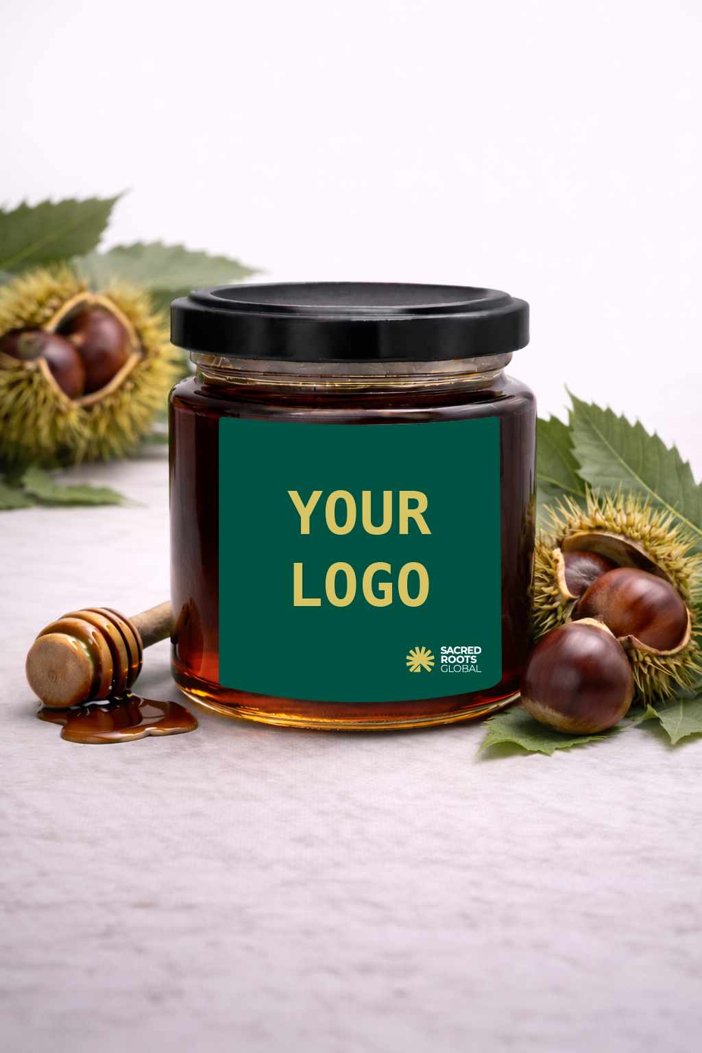 Premium Chestnut Honey for private label brands. Dark, bold and aromatic. Full 360° support including sourcing, packaging, branding and export-ready production.