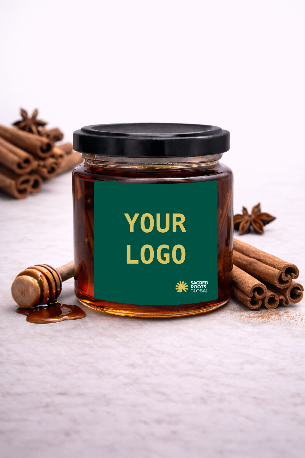 Cinnamon Infused Raw Honey - 20 Jars x 230g