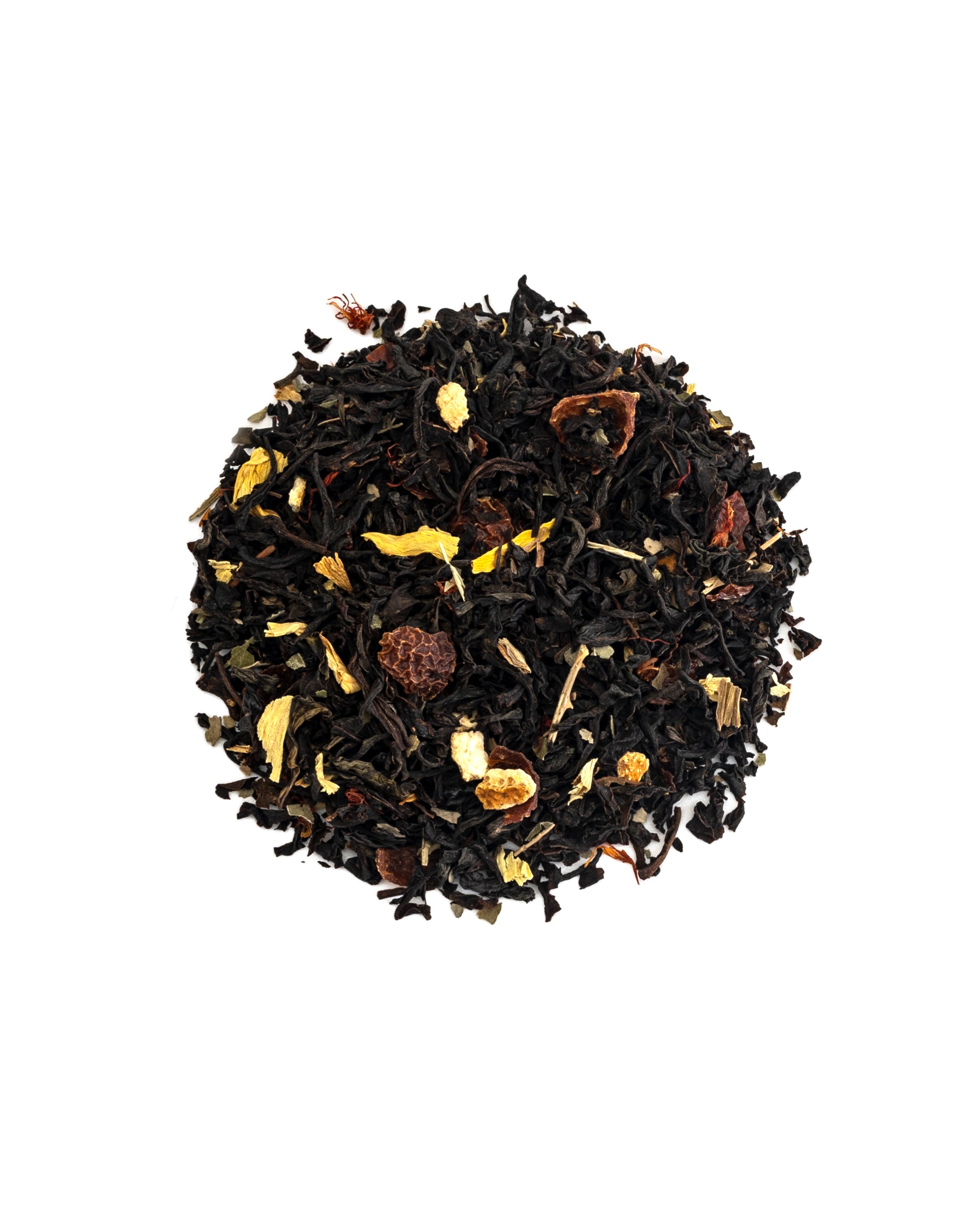 A bold black tea infused with vibrant orange peel, crafted for premium private label brands and international export markets.